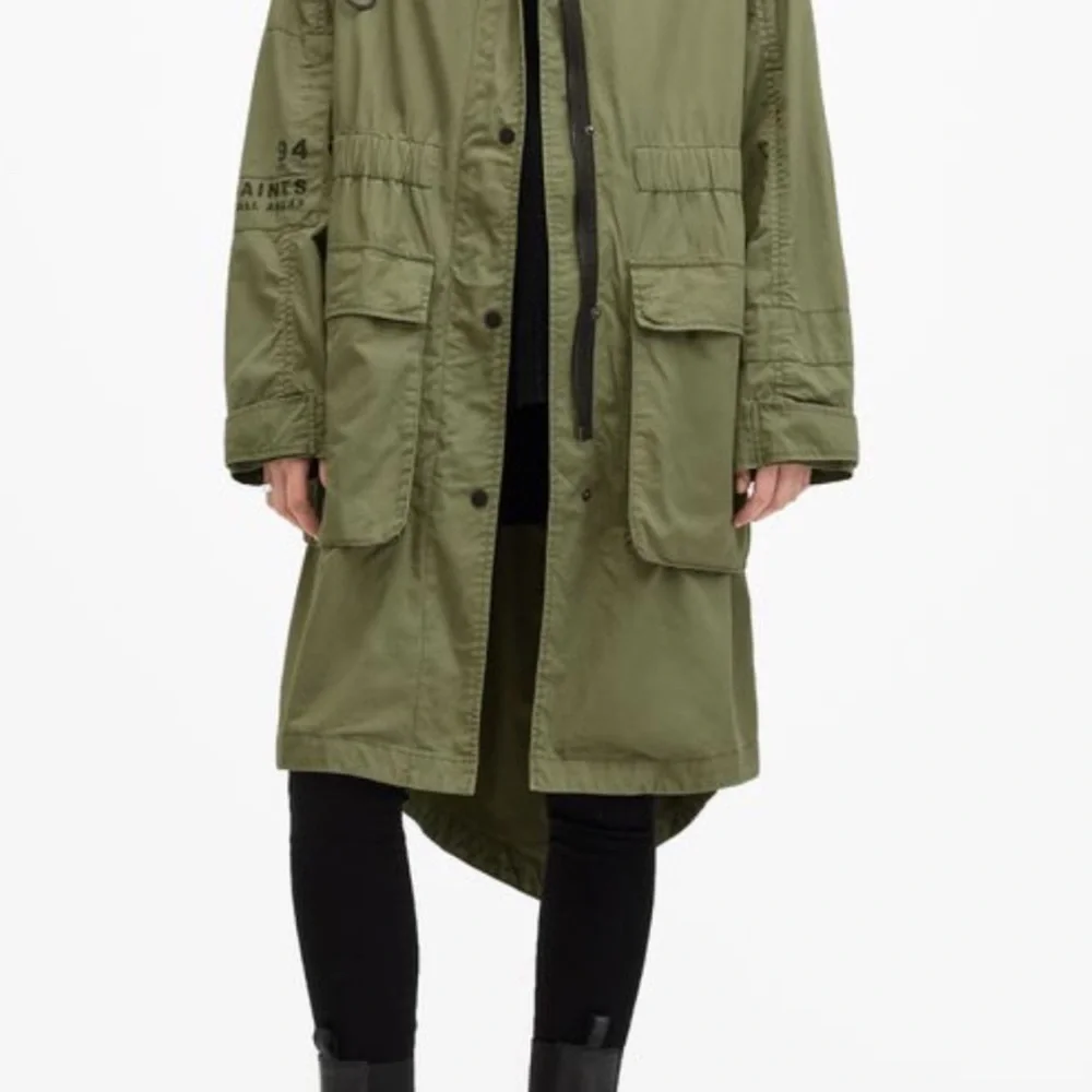 All Saints - Women’s Mills Cotton Grafiti Parka - Picture 5 of 8